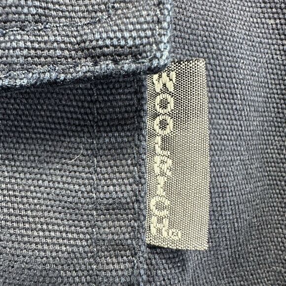Woolrich Men's L Blue Flannel Lined Button Heavy Workwear Shirt Jacket Large VTG - Picture 8 of 14